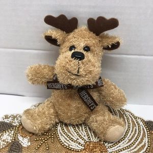 Hershey's  Reindeer Moose Plush 8" Chocalte Brown Stuffed Toy Galerie Candy